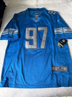 NFL Nike Lions Hutchinson97 Blue Jersey
